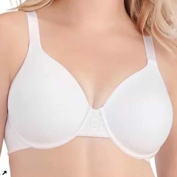 Vanity Fair Beauty Back Smoothing Full-Figure Contour Bra 76380 White 44C NEW - Picture 9 of 11